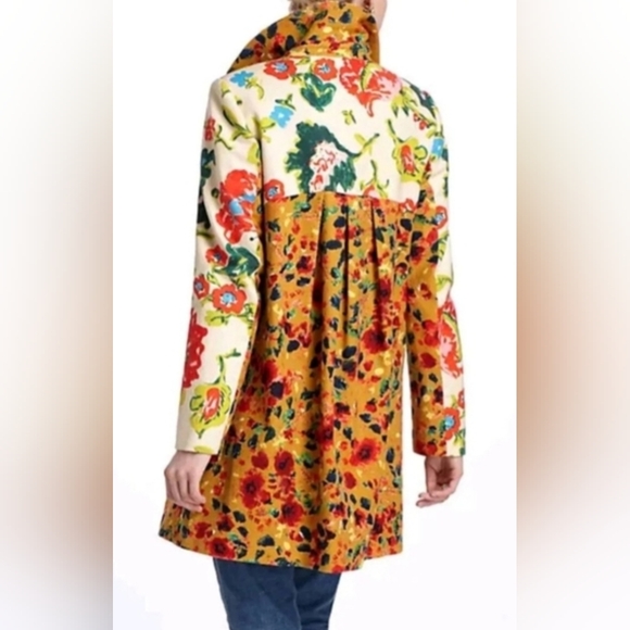 ANTHROPOLOGIE ELEVENSES LEOPARDLILY CAR COAT SWING JACKET US 10 EXCELLENT! - Picture 4 of 16